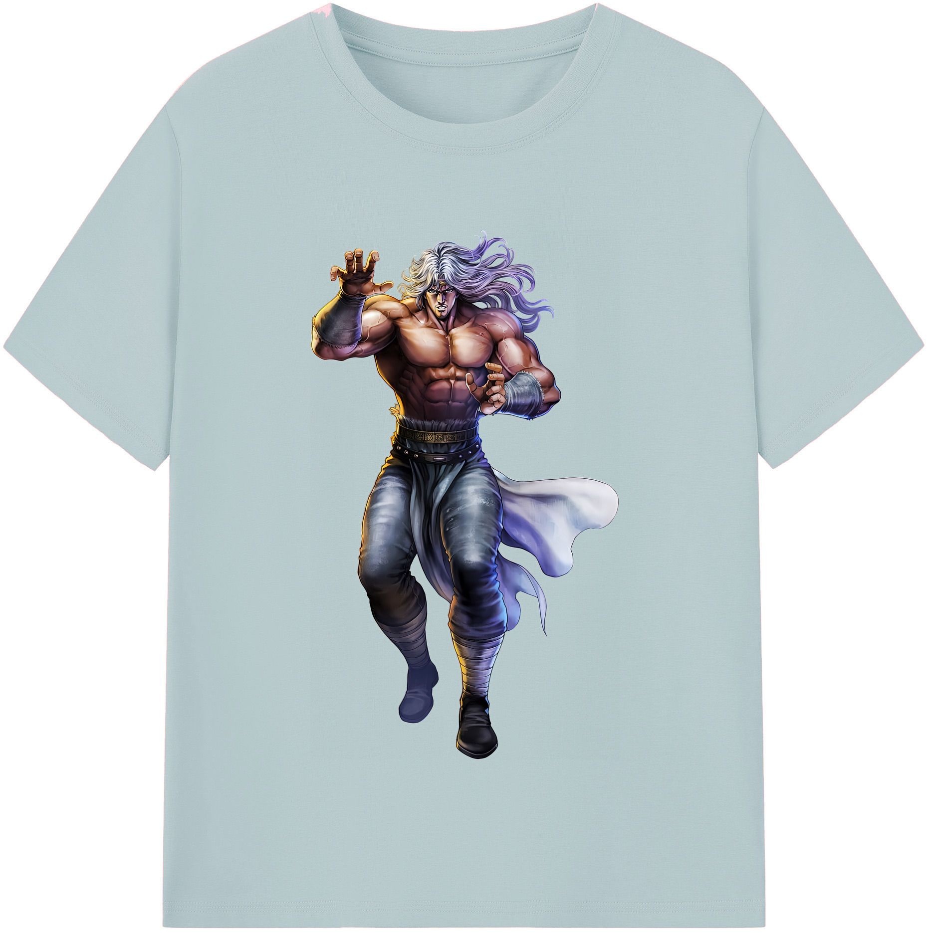 （画像用） 北斗の拳 Fist of the North Star 綿100％半袖Tシャツ（フロントプリント）